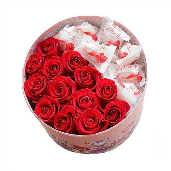 Розы с Раффаэлло Розы с Раффаэлло